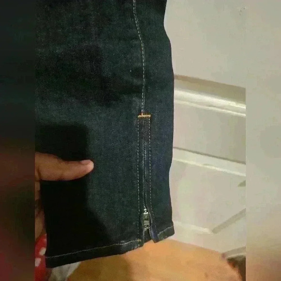P7004 koraldark denim zip leg jeans size 26 - Picture 4 of 6